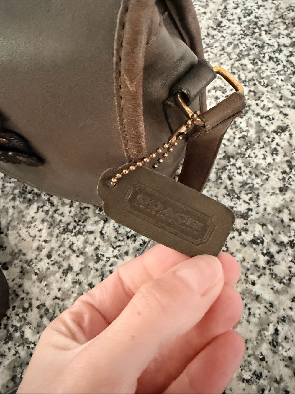 Altered Vintage Coach City Bag - Picture 5 of 10